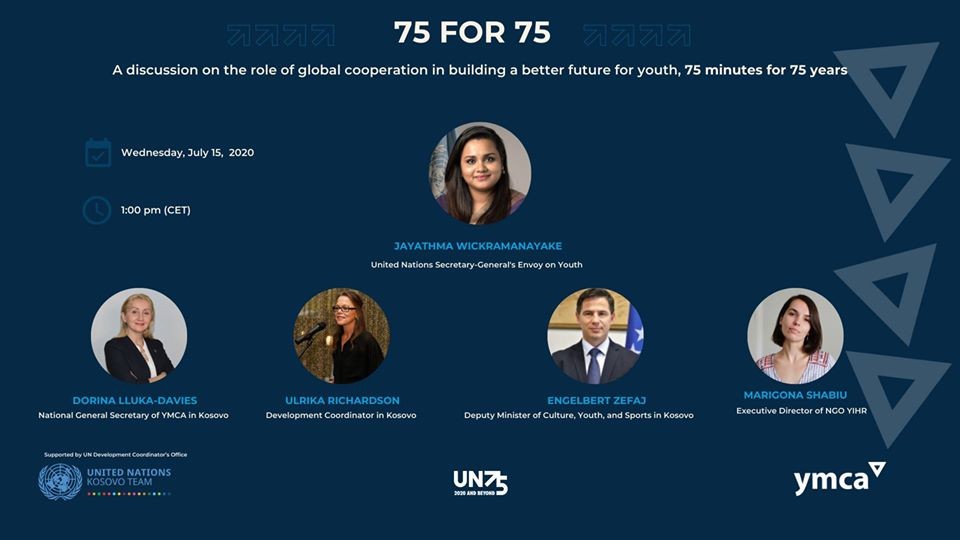 E derguara e Sekretarit te Përgjithshme te OKB-se për Rini i bashkëngjitet eventit në Kosovë "75 for 75"