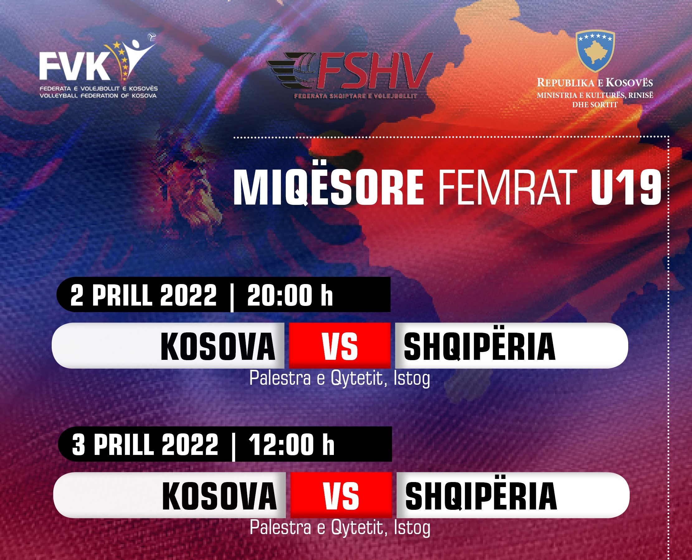 Kosovë U19 - Shqipëri U19, dy miqësore në fundjavë