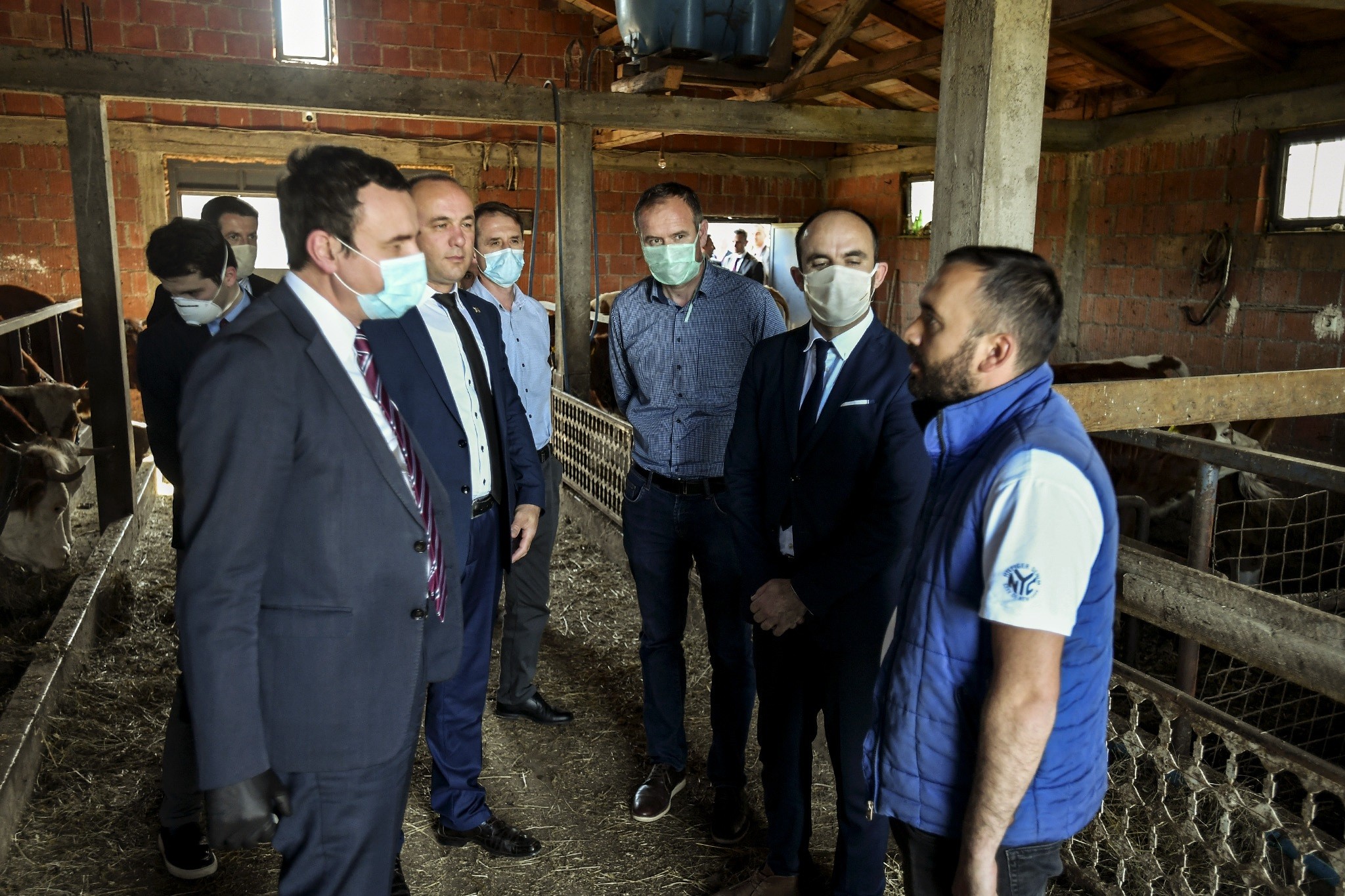 Kryeministri Kurti vizitoi fermën e familjes Abazi, në fshatin Keqekollë 