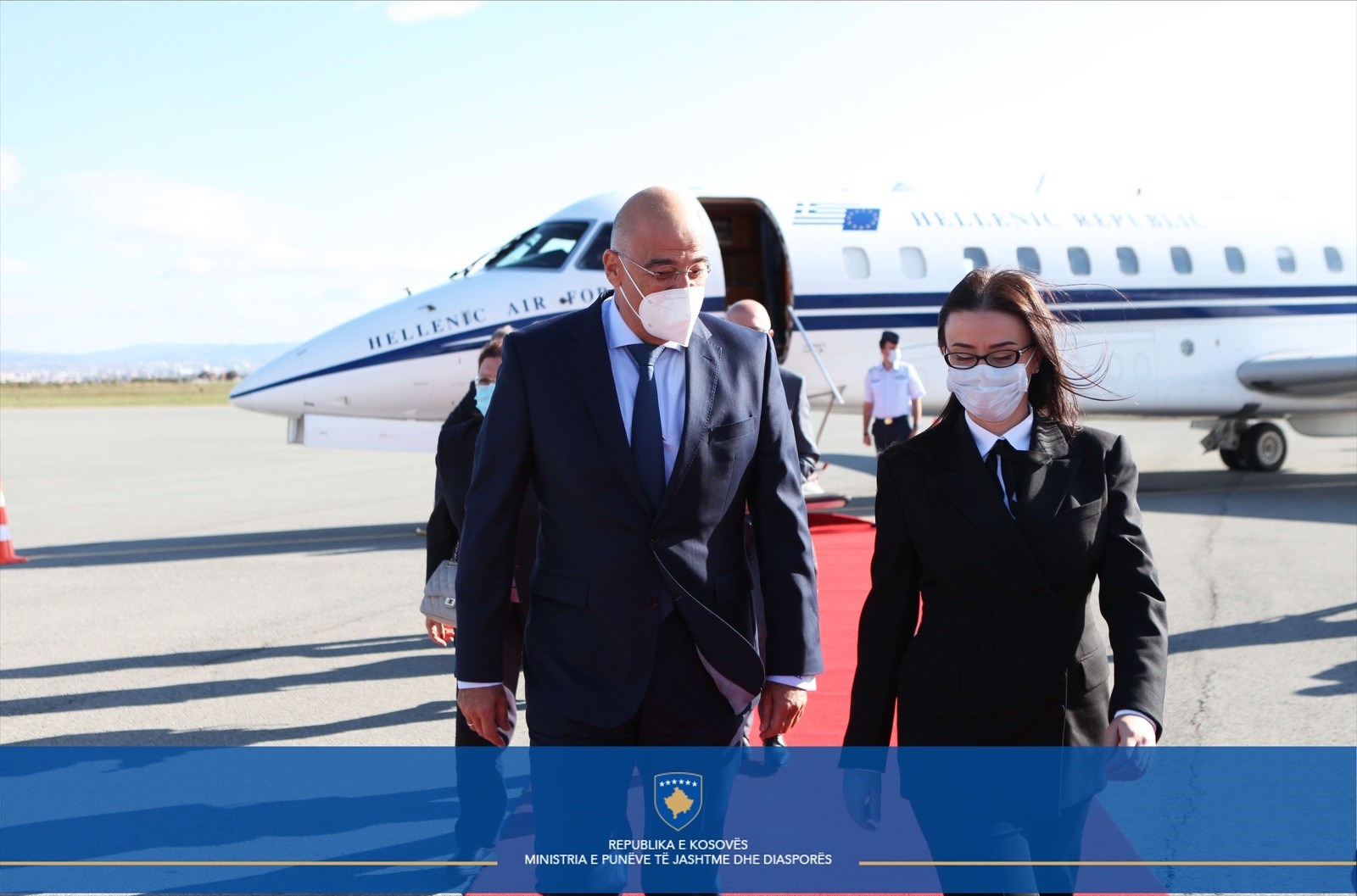 Ministri i Punëve të Jashtme të Greqisë, Nikos Dendias viziton Kosovën