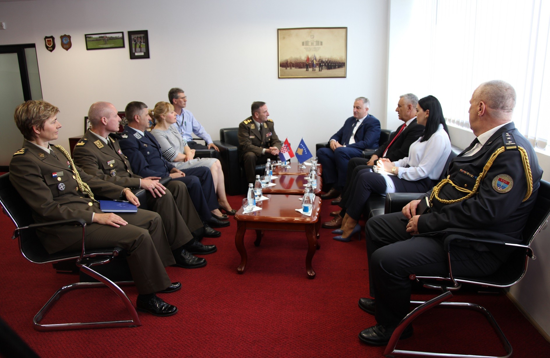 Shefi i Shtabit të Forcave të Armatosura të Kroacisë vizitoi Ministrinë e Mbrojtjes