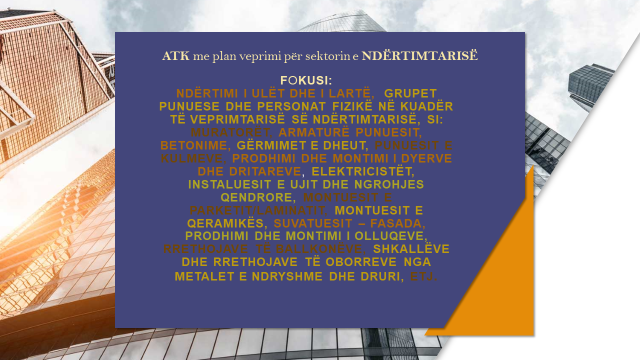 ATK me plan veprimi për sektorin e ndërtimtarisë