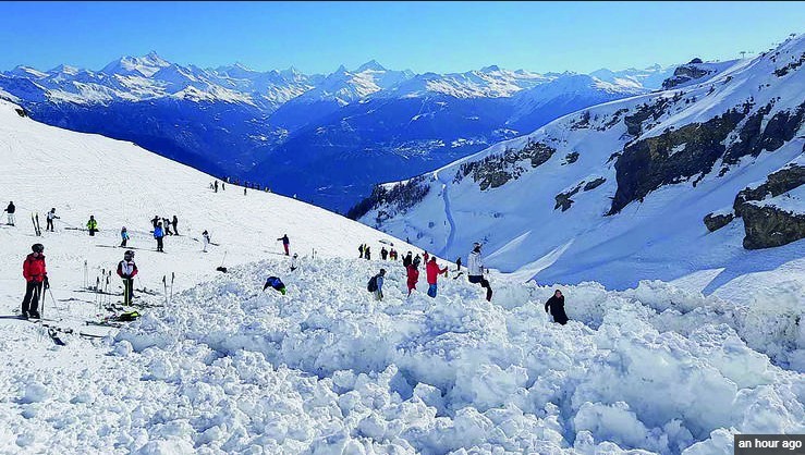 Orteku zë poshtë mbi 10 persona në një vendpushim në Crans Montana