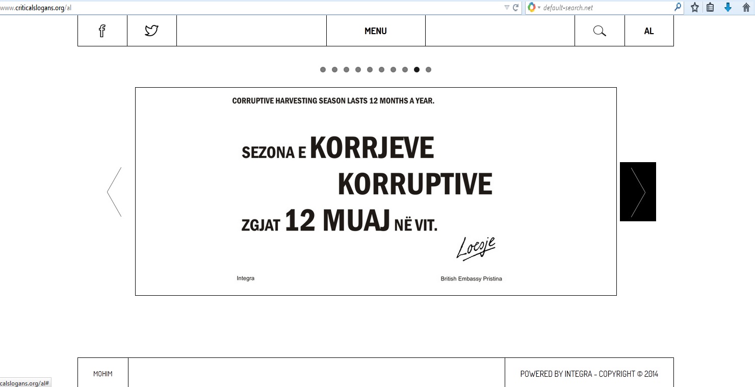 Lansohet platforma online me slogane kritike