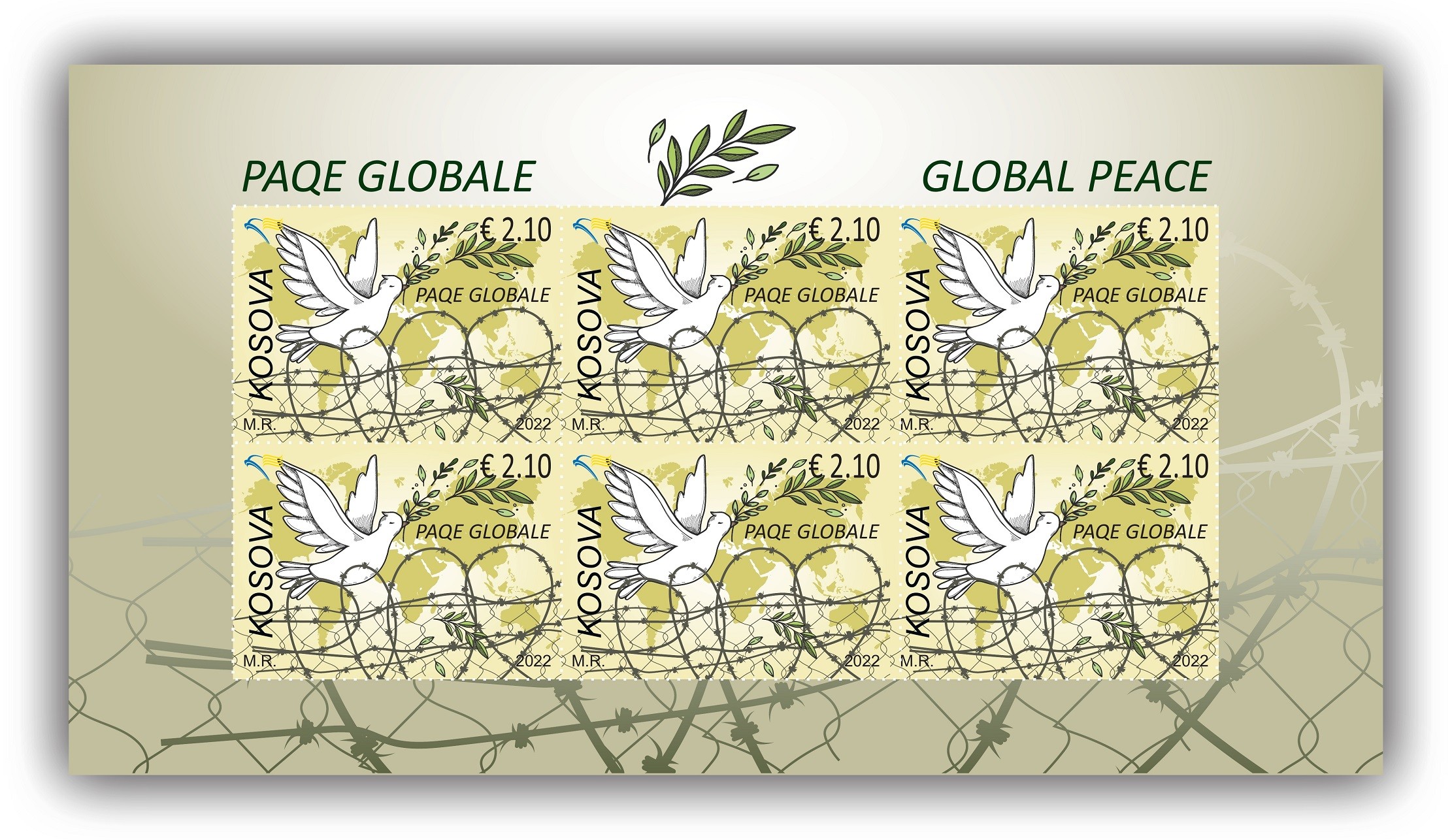 Posta lanson pullen postare “Paqe globale”