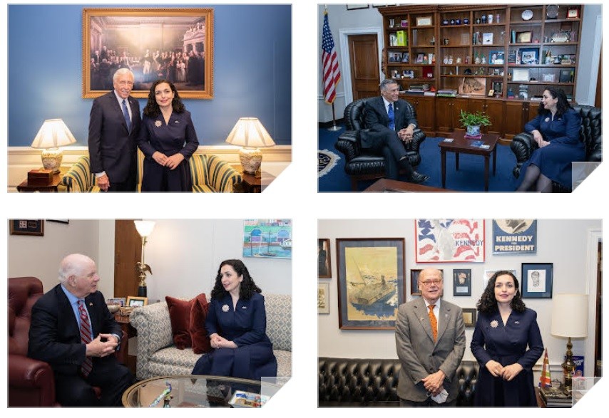 Presidentja Osmani vazhdon takimet me kongresistë amerikan