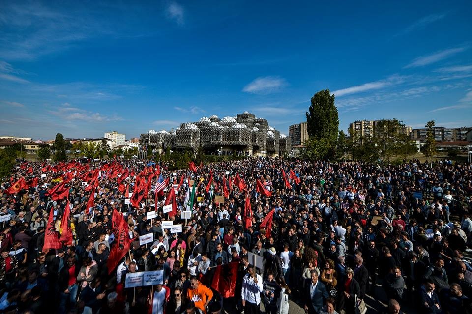 Protesta kunder Presidentit Thaçi përfundon e qetë dhe pa incidente