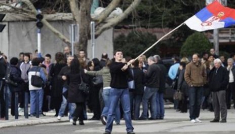 Studentë serbë protestojnë kundër marrëveshjes 