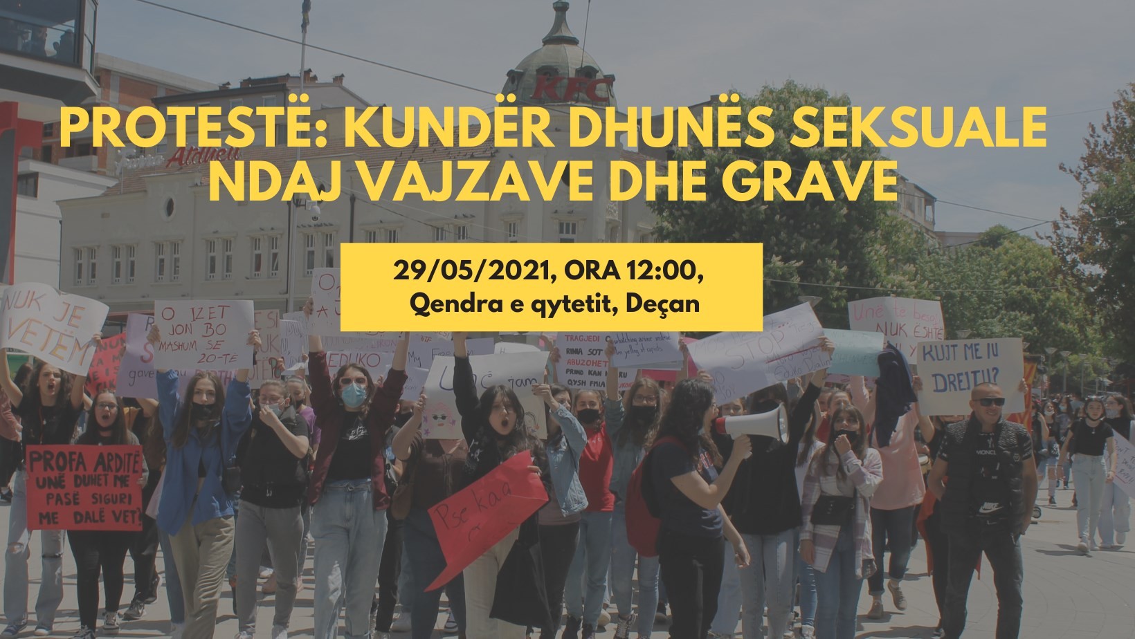Protestohet kundër dhunës seksuale ndaj vajzave dhe grave
