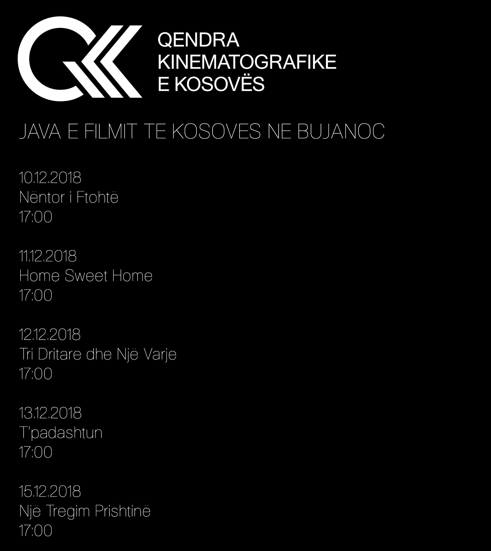 Qendra Kinematografike e Kosovës me Javë të Filmit në Bujanoc