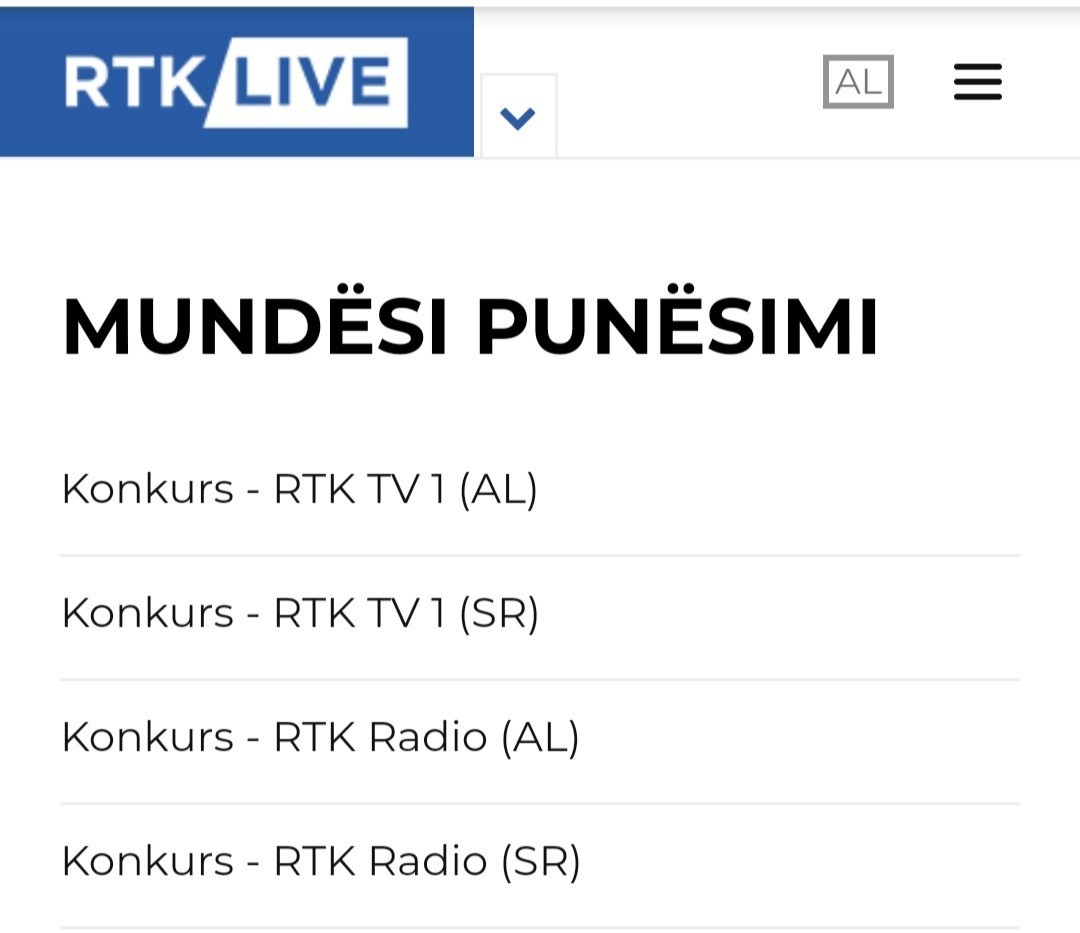 Konkursi për 15 punësime në RTK papërgjegjësi e madhe