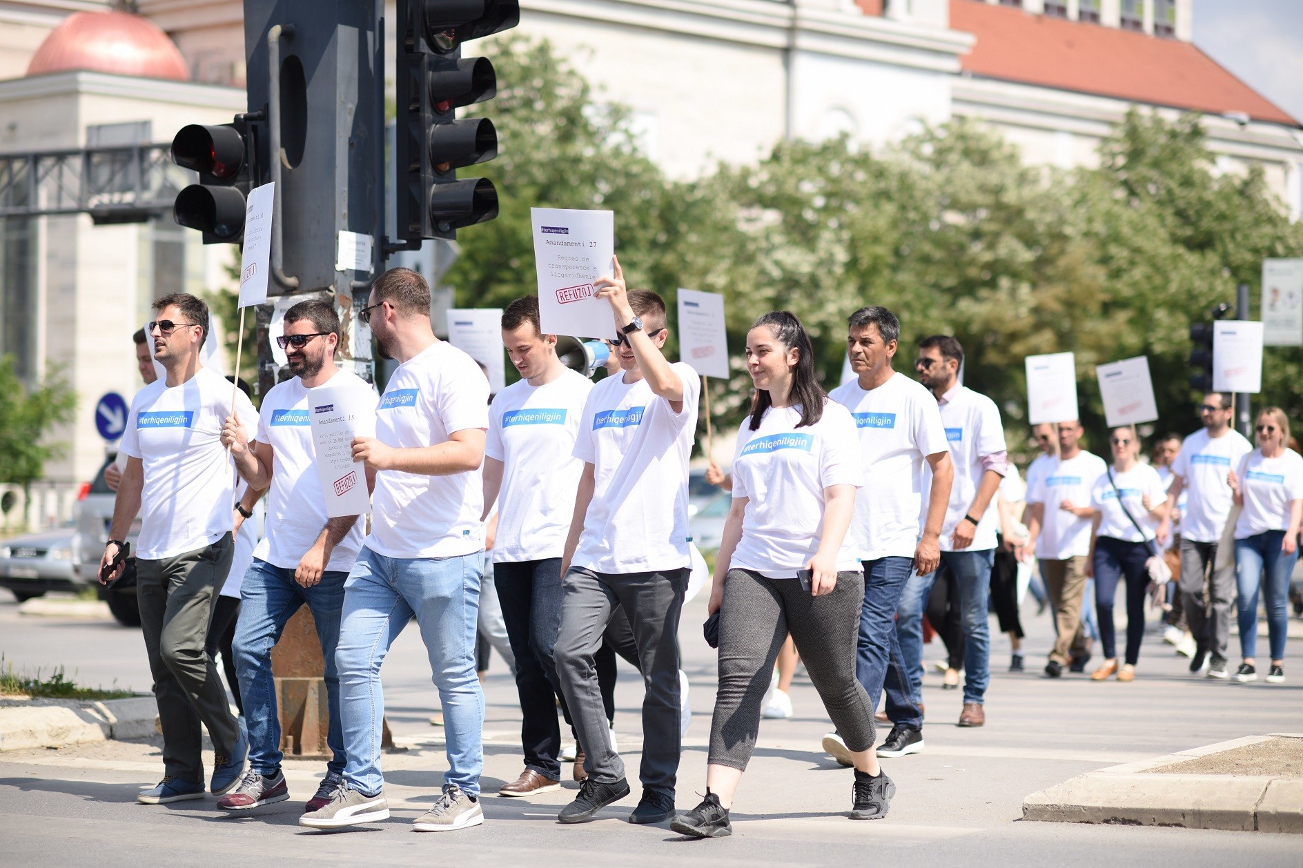 Shoqëria civile proteston kundër Projektligjit për financim të subjekteve politike