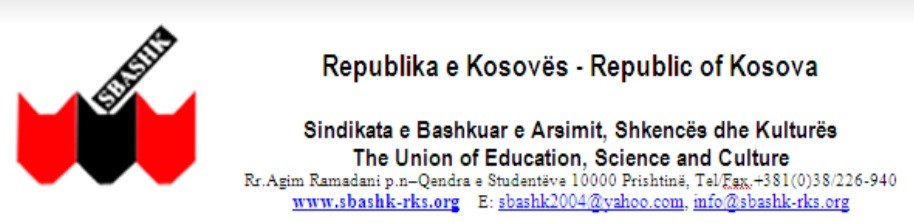 SBASHK kundër idesë së ministrit Bytyqi për mësimin tërë ditor