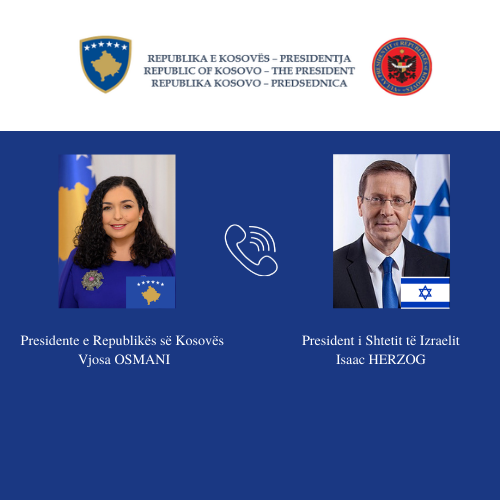 Presidentja Osmani bisedoi me presidentin e Izraelit Isaac Herzog