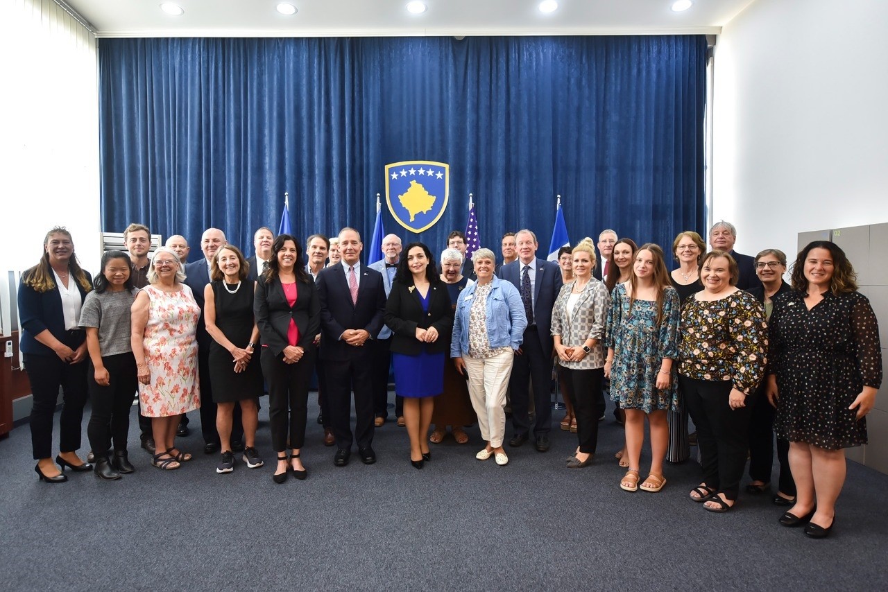 Presidentja Osmani takoi një delegacion nga shteti i Iowa-s